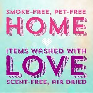 Smoke-free, Pet-free, Scent-free Home 💜